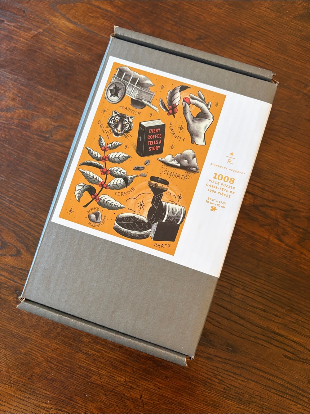Limited edition Starbucks jigsaw puzzle, 1008 pieces